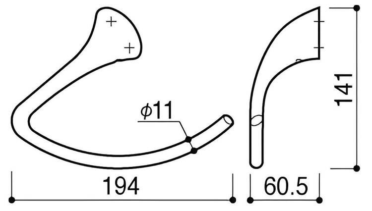 カワジュン 【SA-860-XC】 タオルリング クローム KAWAJUN